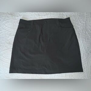 EDDIE BAUER Womens Size 12 Black Polyester Blend Active Golf Tennis Skort Skirt